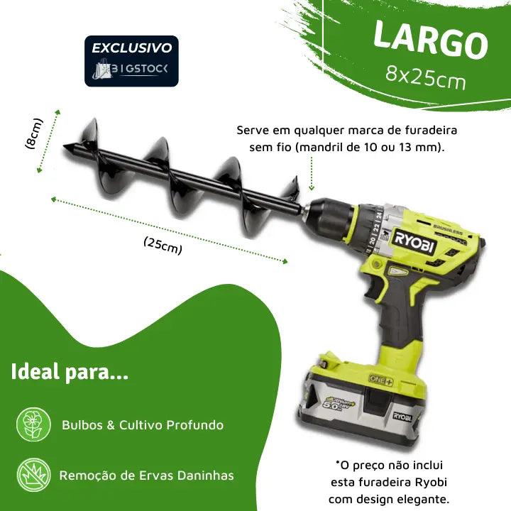 Broca Espiral Garden Auger© - Prepare o Terreno Perfeito Para Suas Plantas Florescerem em Tempo Recorde - brilho boutique